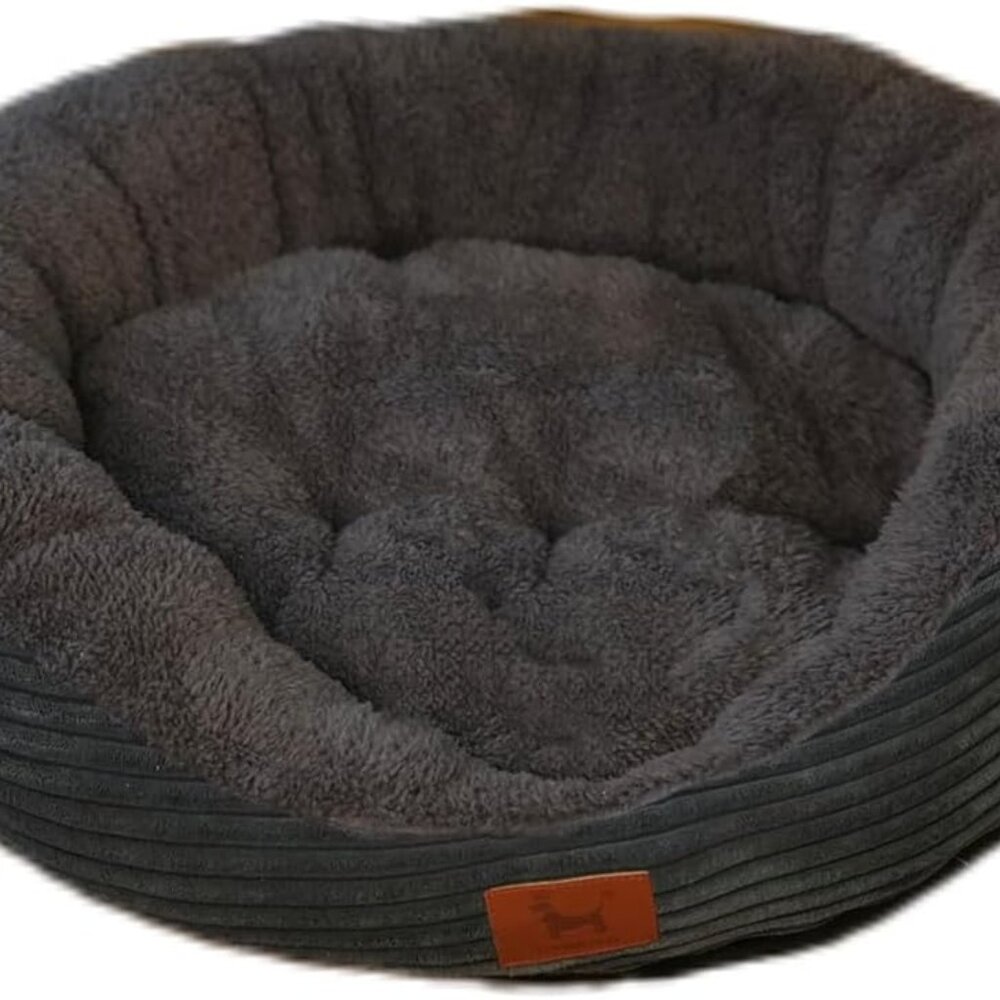 Dog Beds Small Dogs Waterproof Lining Nonskid Bottom Washable 19x16 Dark gray